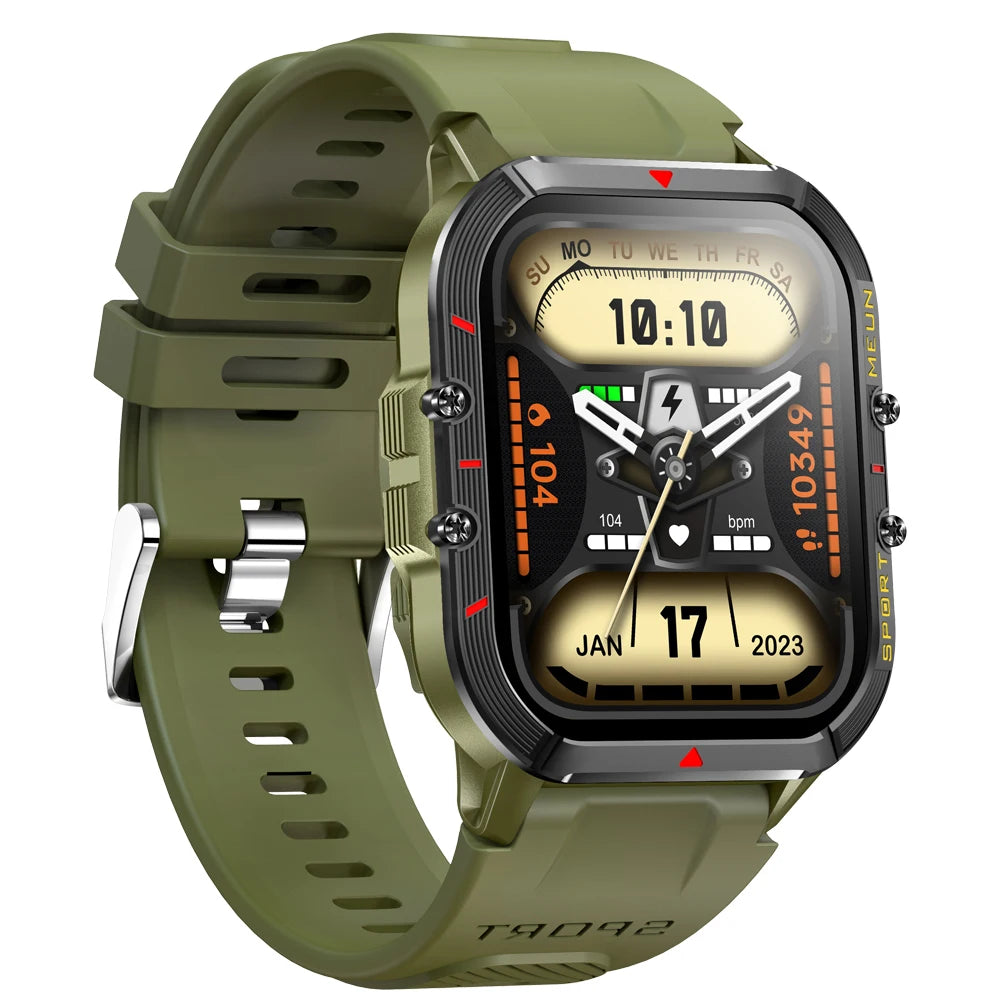 T21 Smart Watch 2023 Outdoor Sports BT Calling 1.96inch 280mAH Battery Health Heart Rate BP Monitoring