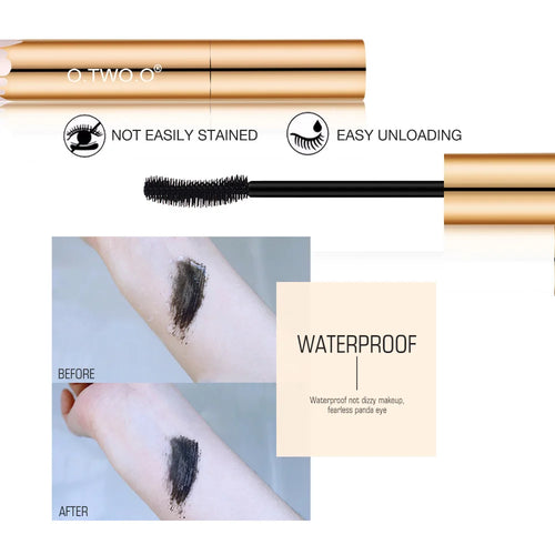 Black mascara gold tube - lash extension effect