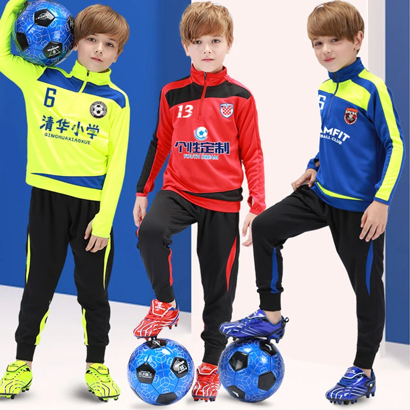 Kids soccer training set all colours – youth soccer jersey and pants