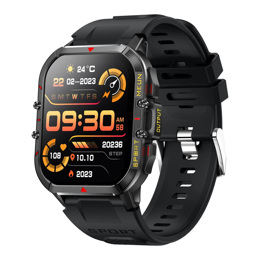 T21 Smart Watch 2023 Outdoor Sports BT Calling 1.96inch 280mAH Battery Health Heart Rate BP Monitoring