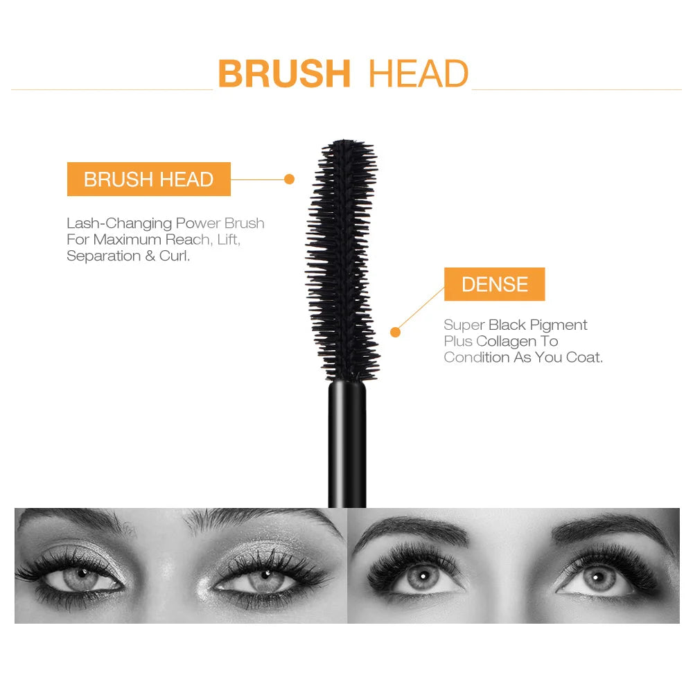 Volumizing mascara brush applicator