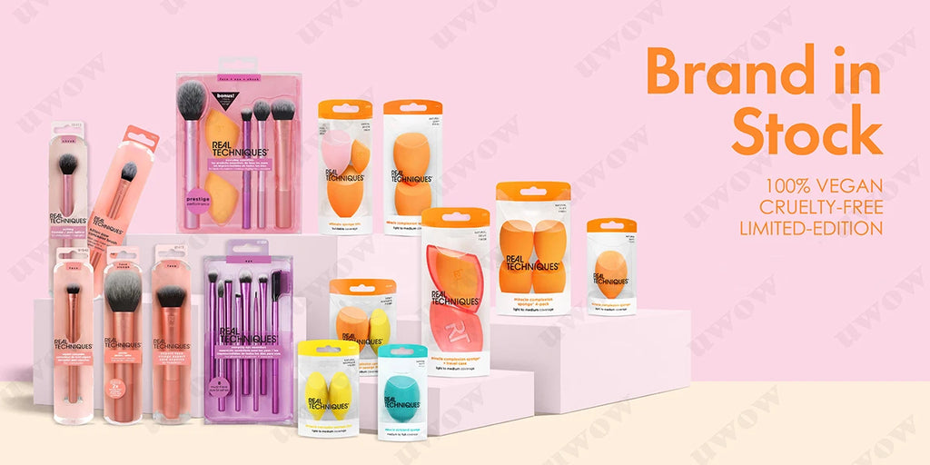 1786 Real Technique Luxury Natural Hair Private Label Wholesale Pink Custom Logo Professional Cosmetic Make up Makeup Brushes