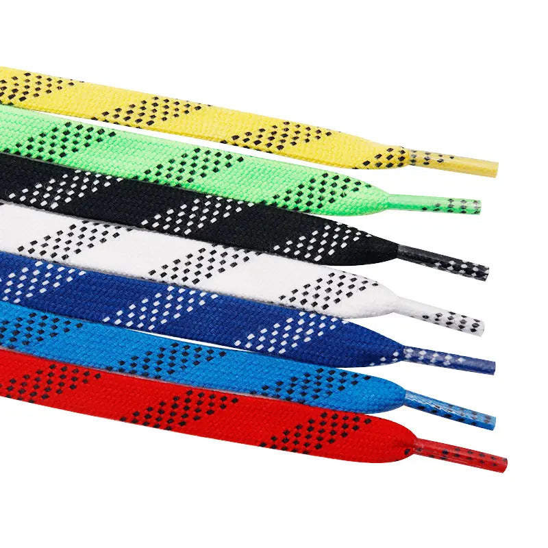 Waxed boot laces in five colours – 1cm flat water-resistant laces