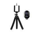 Phone tripod stand black with Bluetooth remote