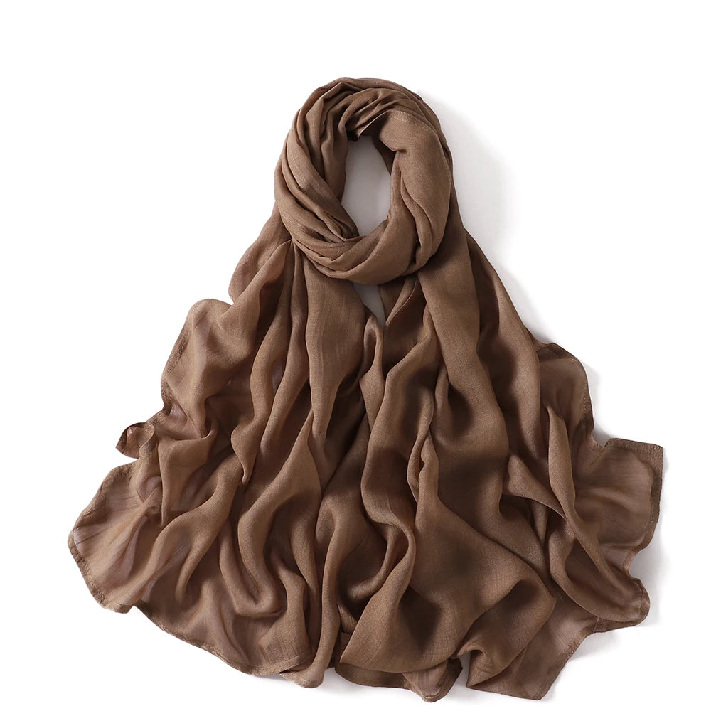 Viscose Hijab Scarf – draped flat lay | Velvetova