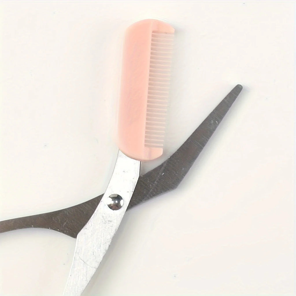 Eyebrow trimming scissors set colors