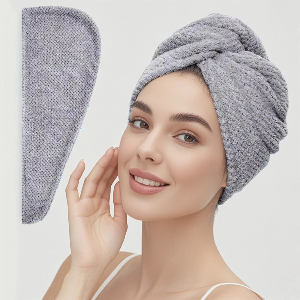 Hair towel turban wrap in pastel colors