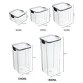 Kitchen storage jar size guide: 460ml, 700ml, 950ml, 1300ml and 1800ml dimensions