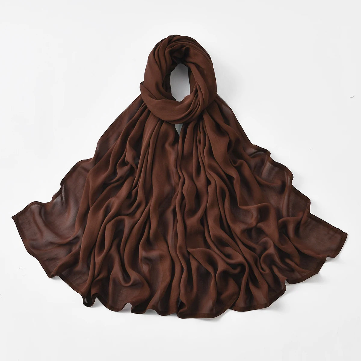 Viscose Hijab Scarf – draped flat lay | Velvetova