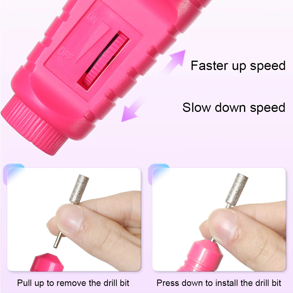 Electric nail file kit - USB powered