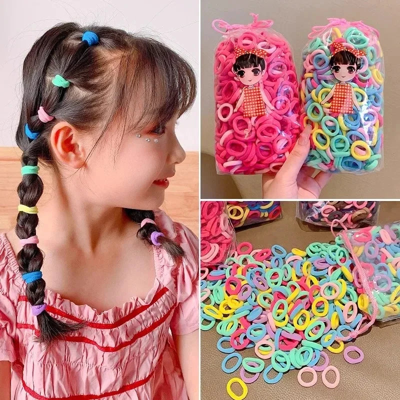 Mini hair ties for girls braids