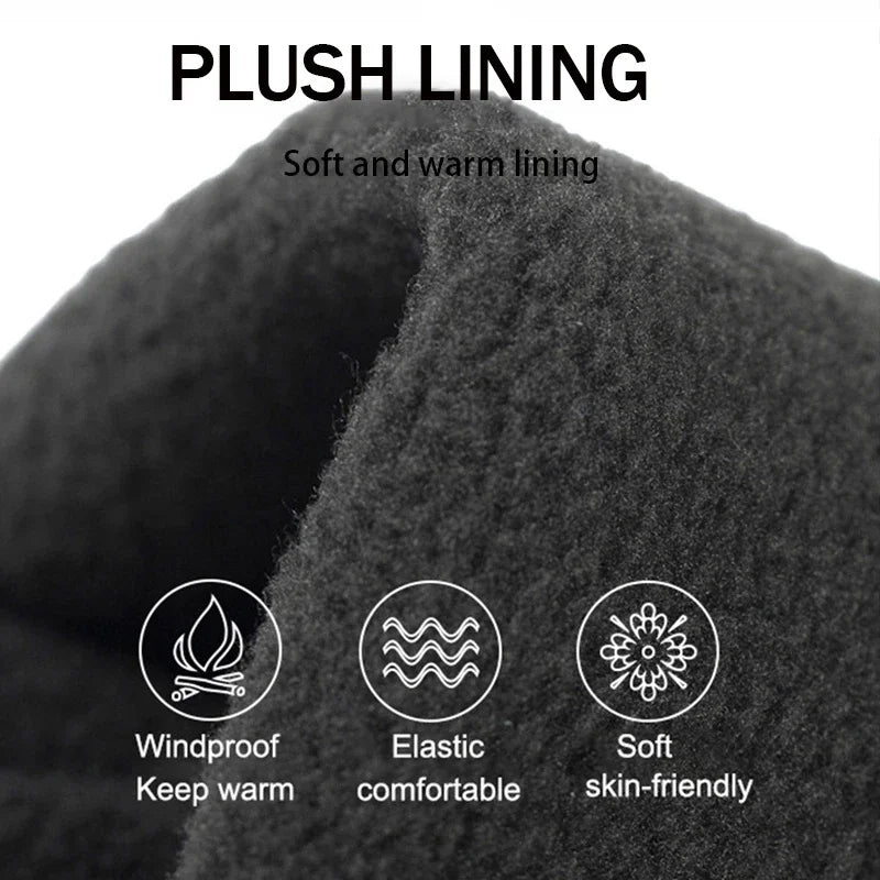 Touchscreen winter gloves plush lining windproof comfortable