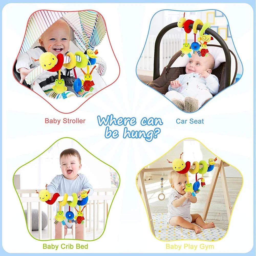Crib hanging toys — where it can hang: stroller, car seat, crib, play gym