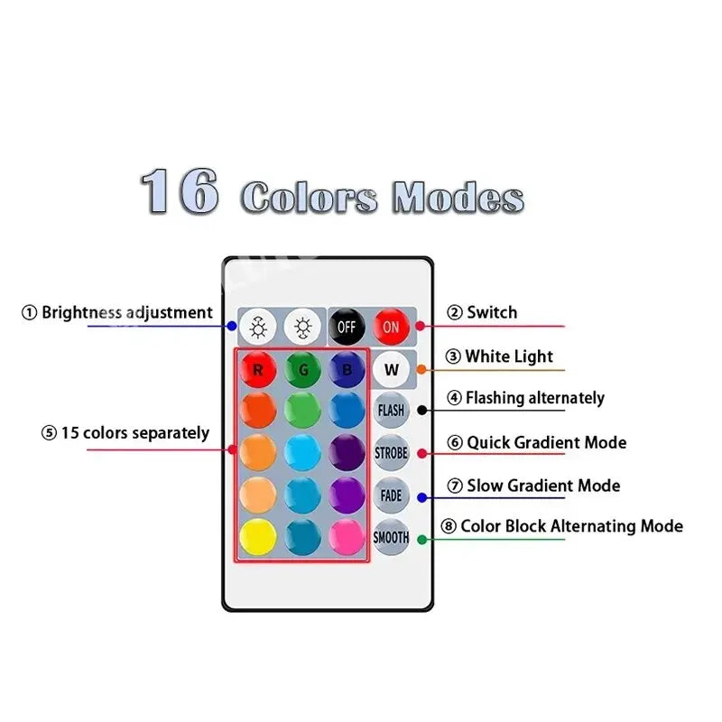 RGB LED color changing bulb with remote - lifestyle shot