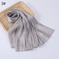 Satin Hijab Scarf – draped flat lay | Velvetova