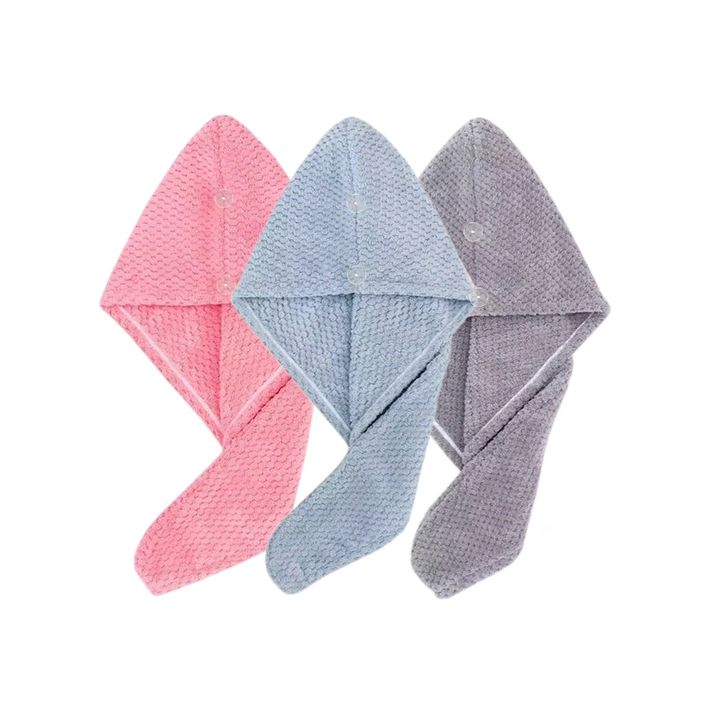 Microfiber Hair Towel Wrap – Quick-Dry Turban, Anti-Frizz