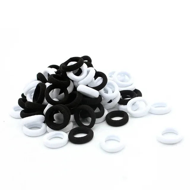 200Pcs Small Elastic Hair Bands – Colorful Girls Hair Ties