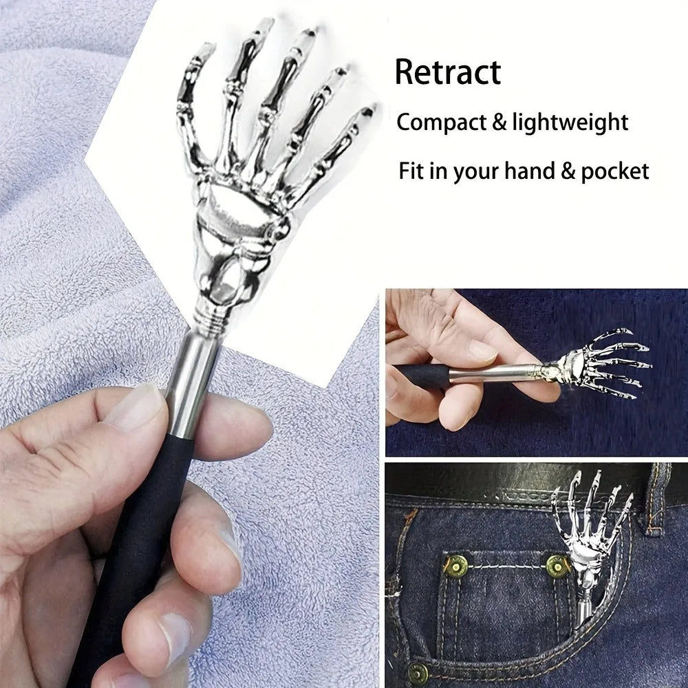 Telescopic extendable back scratcher - feature detail