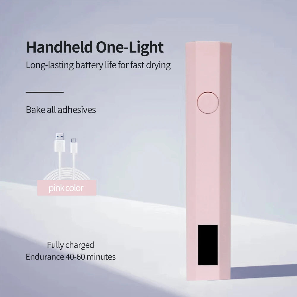 Rechargeable LED nail dryer - digital display
