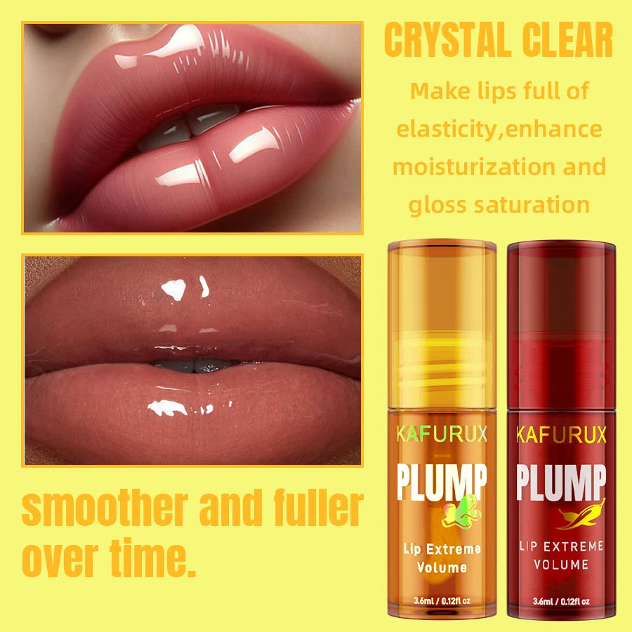 Moisturizing lip plumper oil