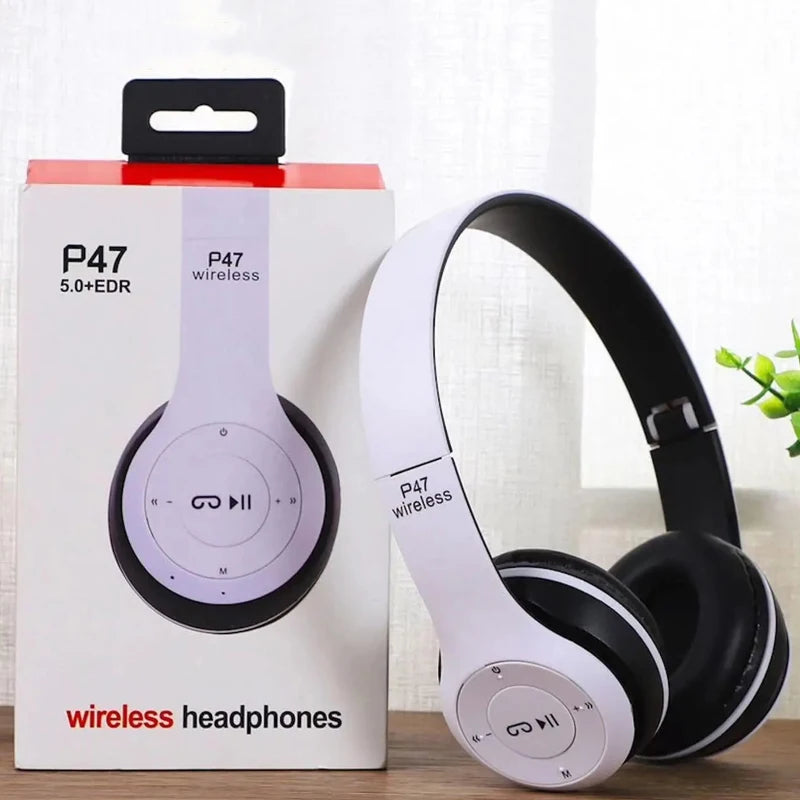 P47 wireless Bluetooth headphones - side view
