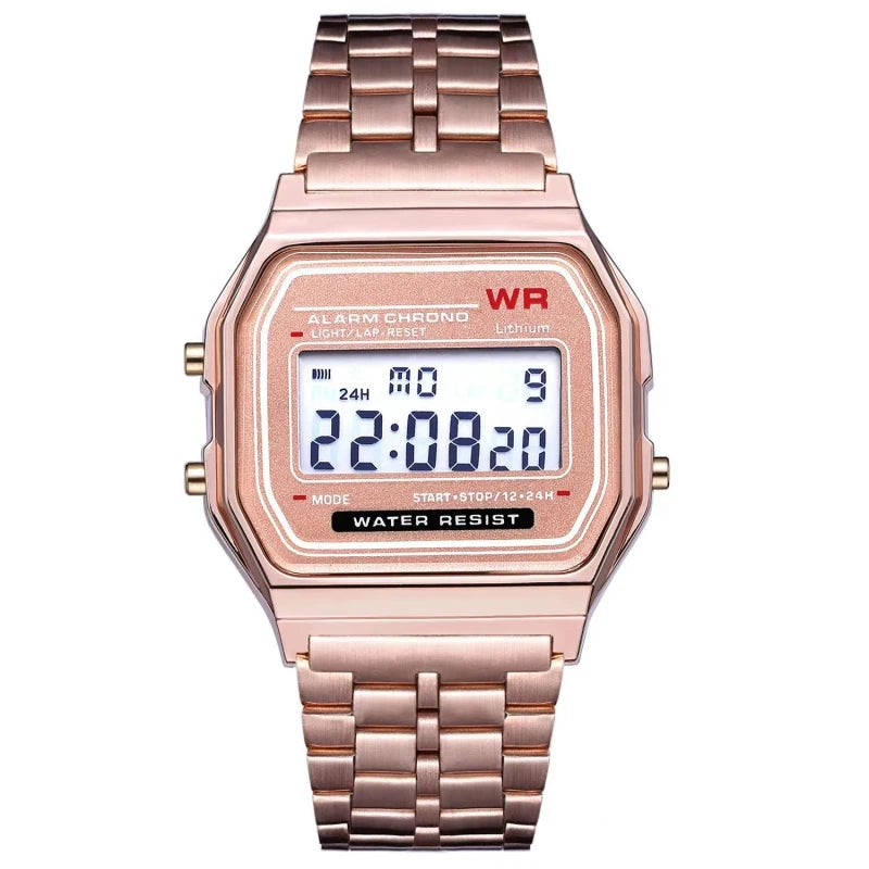F91W Digital Sports Watch – Stainless Steel LED Watch for Men & Women