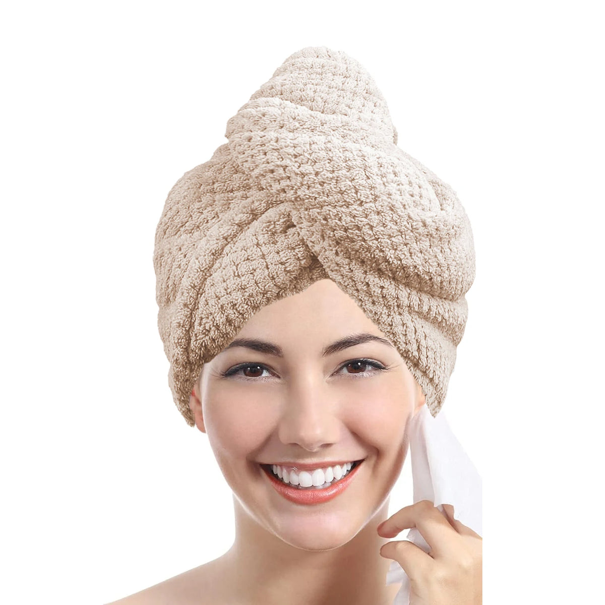 Microfiber Hair Towel Wrap – Quick-Dry Turban, Anti-Frizz