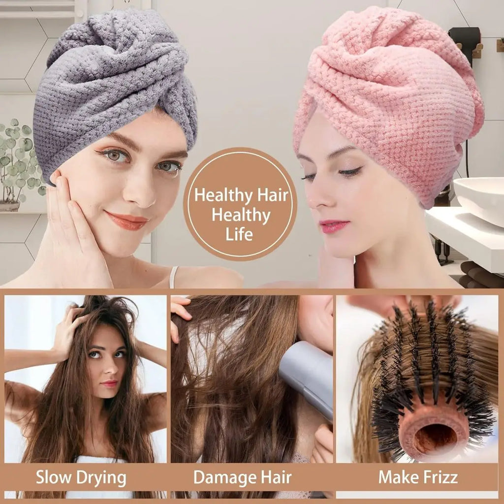 Anti-frizz hair drying cap - super absorbent