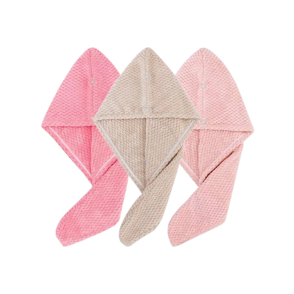 Microfiber Hair Towel Wrap – Quick-Dry Turban, Anti-Frizz