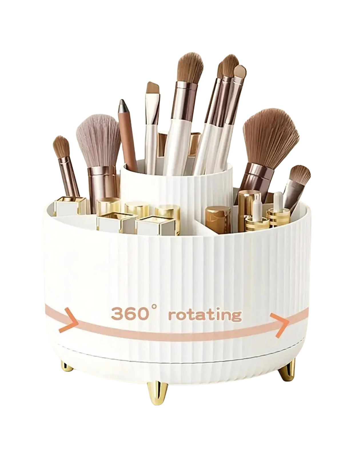 Vanity makeup organizer display