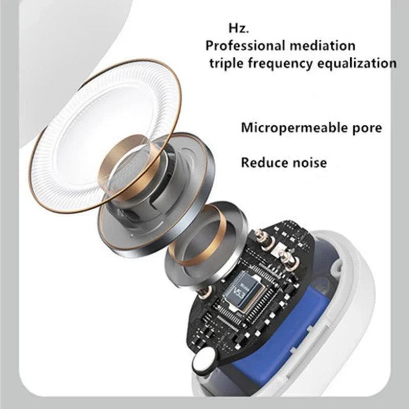Bone conduction earphones internal driver technology exploded view