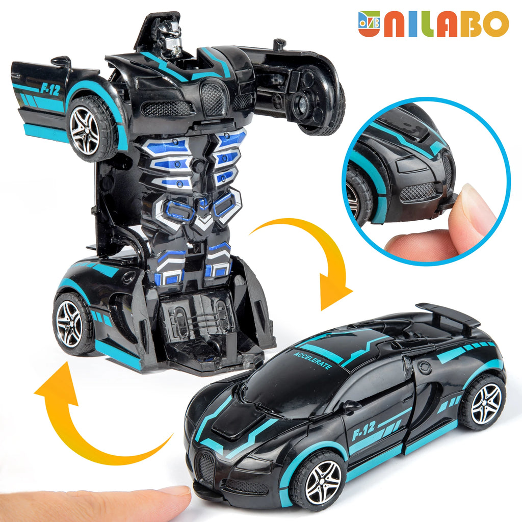 Transforming robot car toy transformation steps diagram