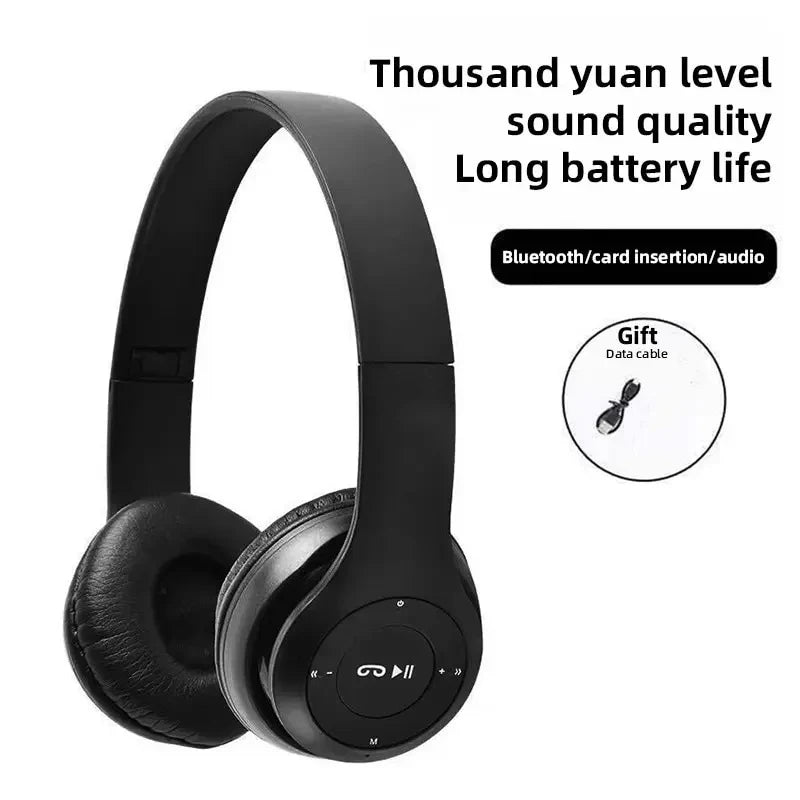 P47 wireless Bluetooth headphones - angle view