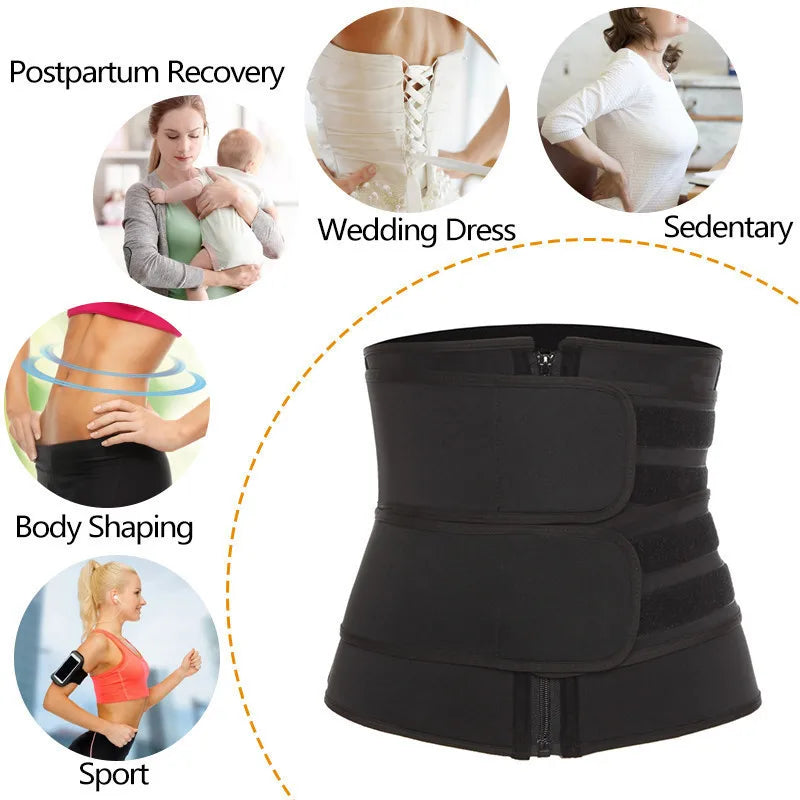 Waist trainer for women slimming belt - detail close-up