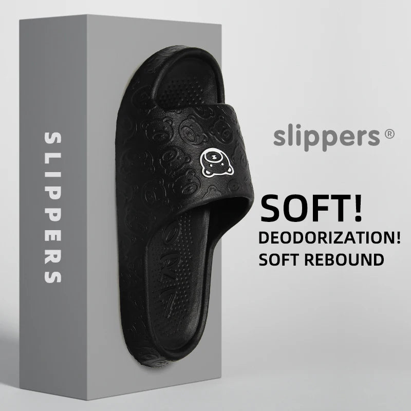Cute bear non-slip slippers - color options
