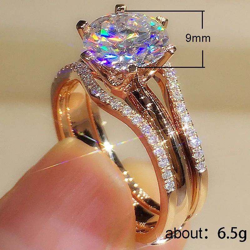 Ring size diagram 9mm stone and 6.5g weight