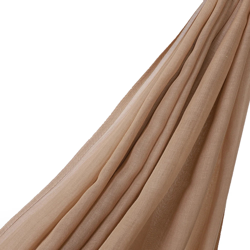 Viscose Hijab Scarf – fabric drape detail | Velvetova