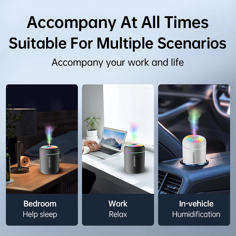 Mini USB humidifier aroma diffuser - feature detail