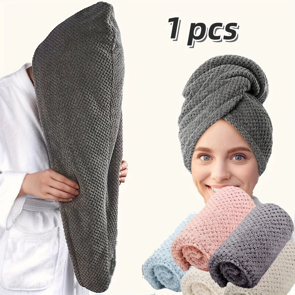 Microfiber hair towel wrap - quick dry turban