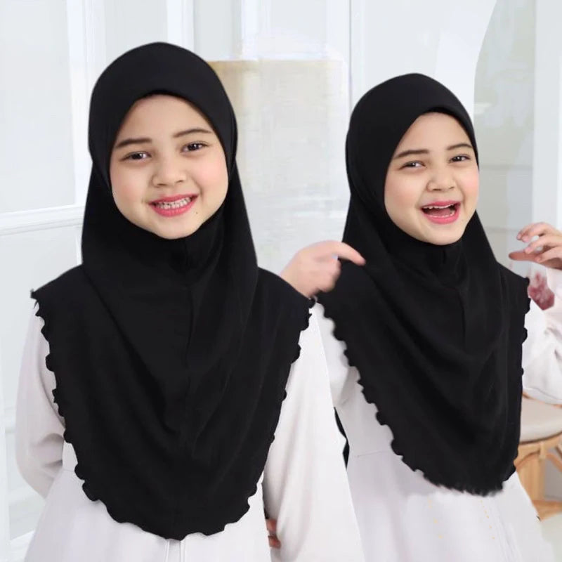 Amira Hijab Cap – model front view | Velvetova