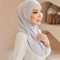 Sports Hijab – model front view | Velvetova