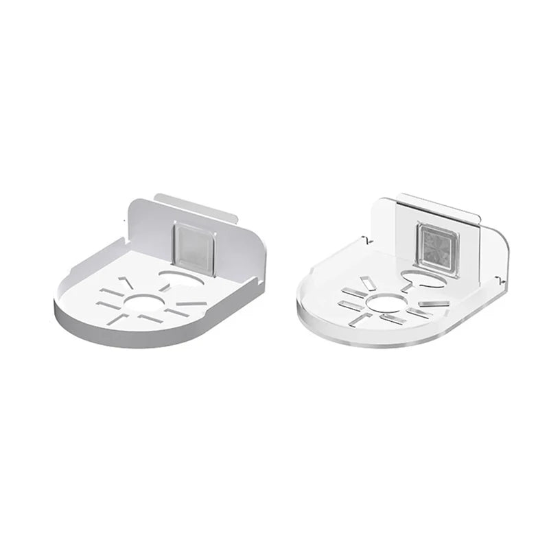 Four-pack clear adhesive camera wall mounts, product view