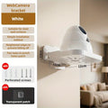Two-pack clear camera wall mounts with transparent adhesive patch and punching screws