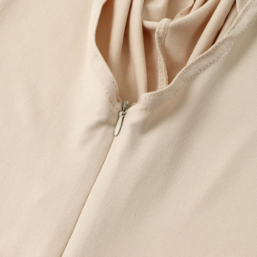 Zipper Instant Hijab – hidden zipper close-up | Velvetova