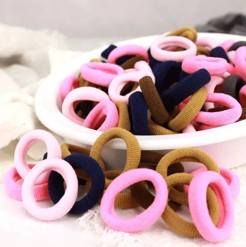 Small elastic hair bands 200pcs - colorful