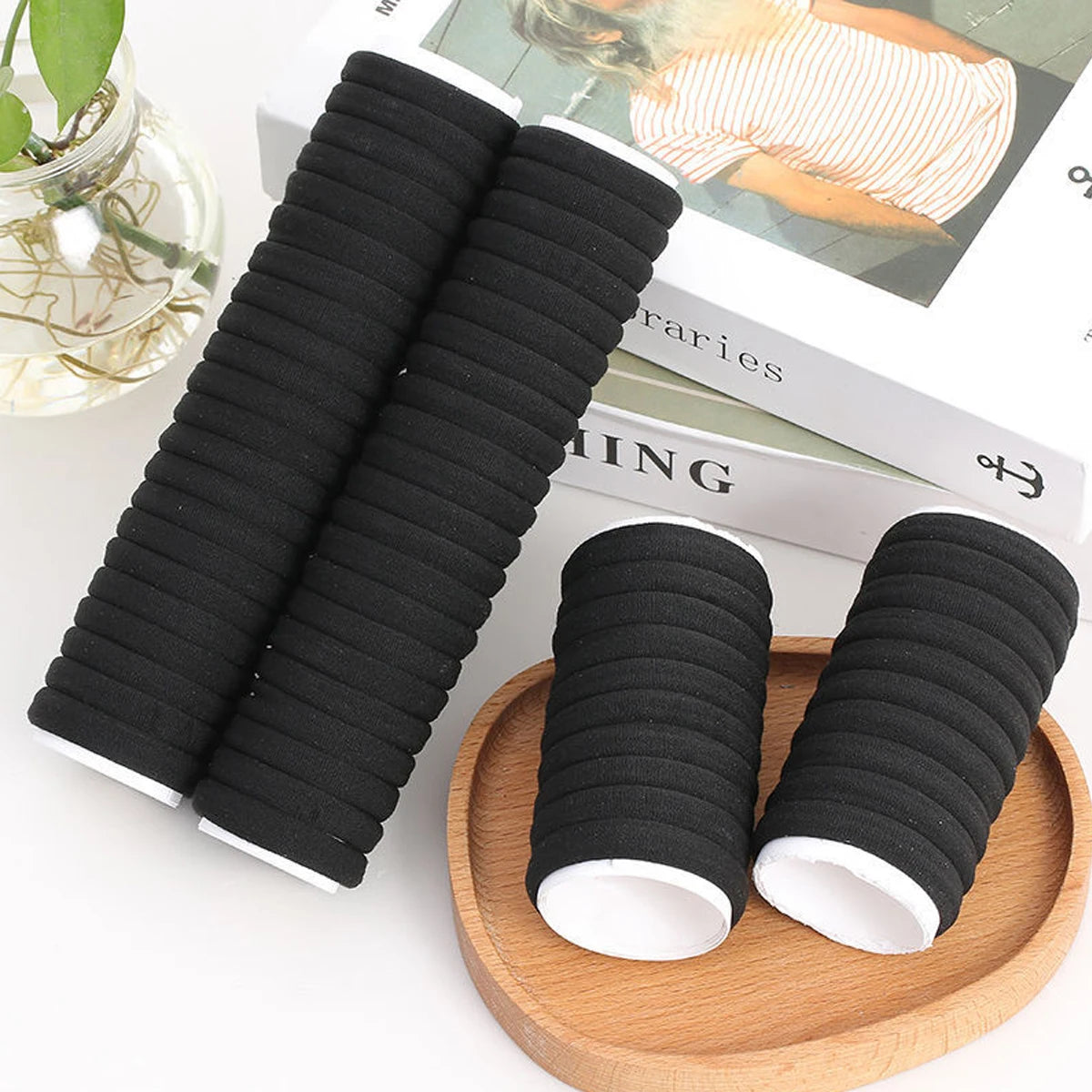 Elastic hair ties - gentle no crease bands