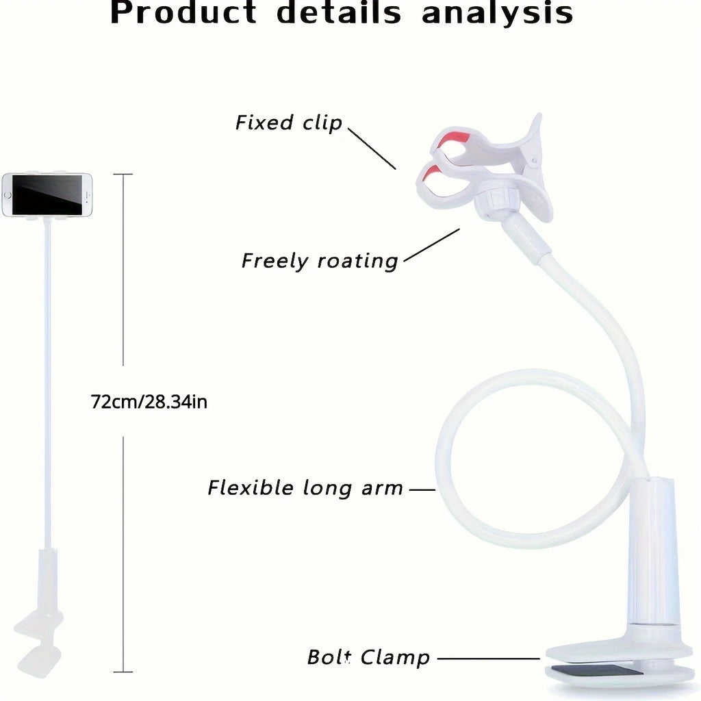 Gooseneck phone holder with clamp - feature detail