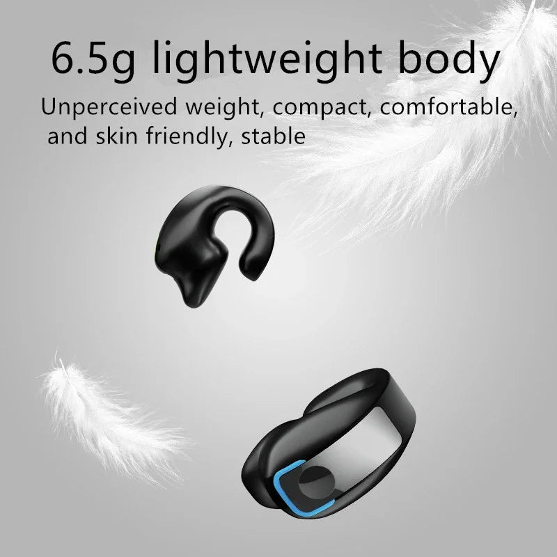 Bone conduction earphones lightweight 6.5g open ear design