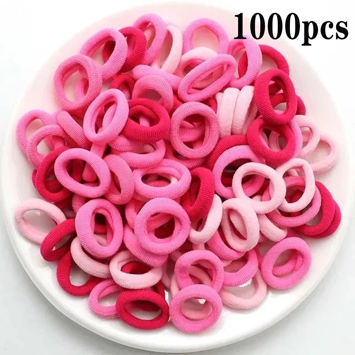 200Pcs Small Elastic Hair Bands – Colorful Girls Hair Ties