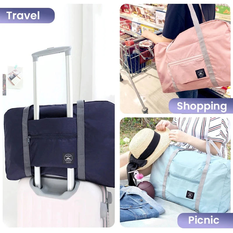 Foldable travel duffel bag - detail close-up
